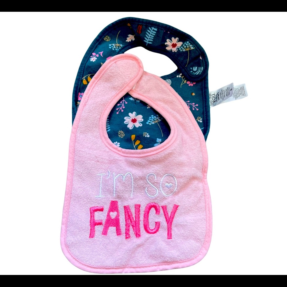 Baby girl Carter’s bib